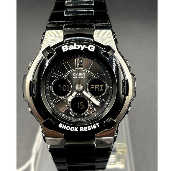 Casio Baby-G BGA110-1B2 Analog Digital Black Women’s Watch Discontinued main image 6